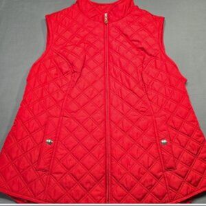 EUC Croft and Barrow Quilted Vest  Size MP  Bust 36"   B17